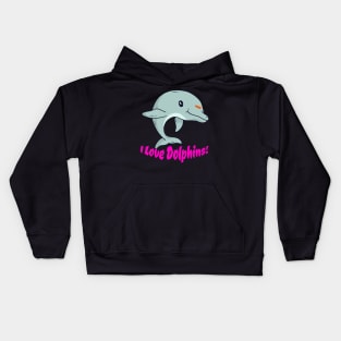 Fontaine Exclusives I Love Dolphins #106 Kids Hoodie